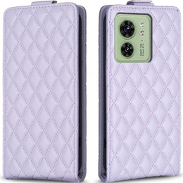 Калъф с капак за Motorola Edge 40 5G, Wallet, BINFEN COLOR, лилав