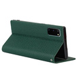 Кожен калъф за Samsung Galaxy S20, ERBORD Grain Leather, зелен