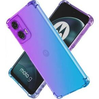 Калъфът Gradient Dropproof за Motorola Moto G85, Лилаво / синьо