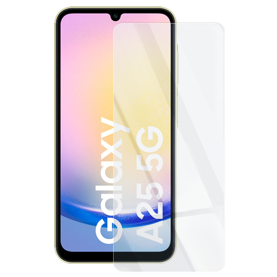 Калъф за Samsung Galaxy A15 5G, силиконов блясък, прозрачен + 9H стъкло