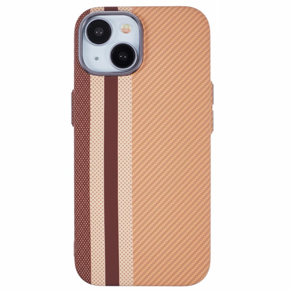 Калъфът за iPhone 14, Carbon Fiber MagSafe, жълт