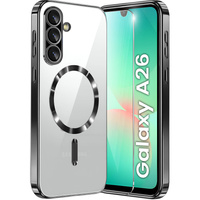 Калъф за Samsung Galaxy A26, Electro MagSafe, черен + стъкло за екран