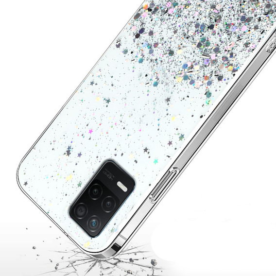 Калъфи за Realme 8 5G, Glittery, прозрачен