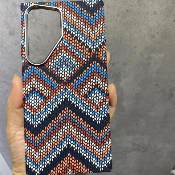 Калъфът за Samsung Galaxy S23 Ultra, Carbon Fiber MagSafe, многоцветен