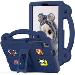 Детският калъф за Samsung Galaxy Tab A7 Lite 8.7 T220/T225, Cute Patterns, със стойка, тъмносин