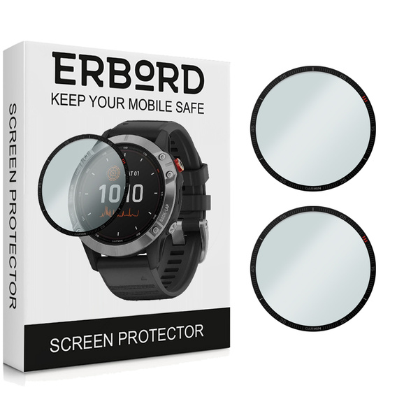 2x ERBORD хибридно стъкло за Garmin Fenix 6