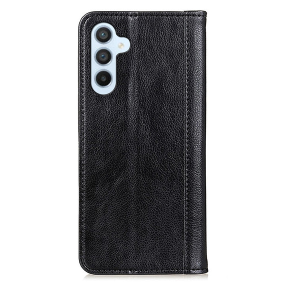 Калъфи за Samsung Galaxy A35 5G, Wallet Litchi Leather, черен