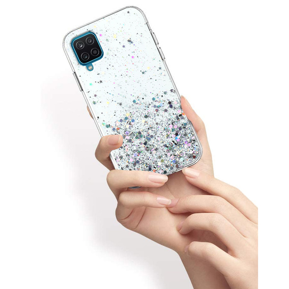 Калъфи за Samsung Galaxy A12 / M12 / A12 2021, Glittery, прозрачен