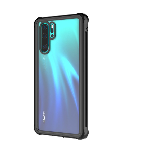 Калъф за Huawei P30 Pro, Shockproof, с фолио, черен