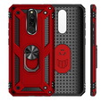 брониран калъф за Xiaomi Redmi 8 / 8A, Nox Case Ring, червен