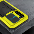 Брониран калъф за Samsung Galaxy S23, R-JUST CamShield Slide, жълт / черен