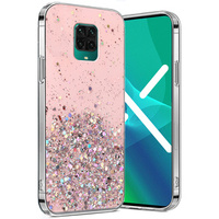 Калъфи за Xiaomi Redmi Note 9S / 9 Pro, Glittery, розов