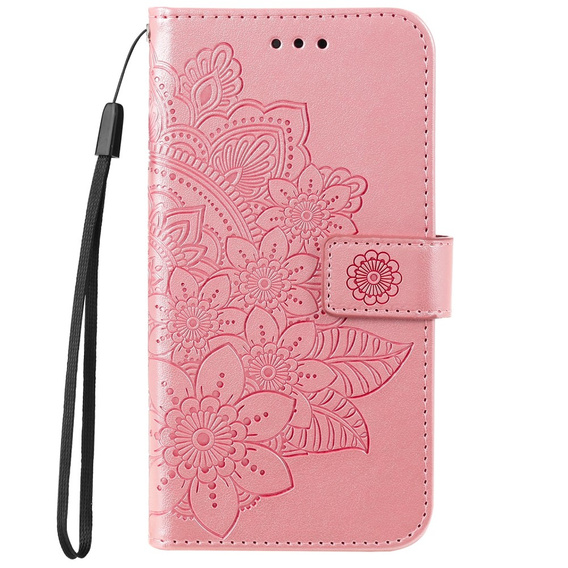 Калъф с капак за Samsung Galaxy A33 5G, Mandala Flower, розов rose gold