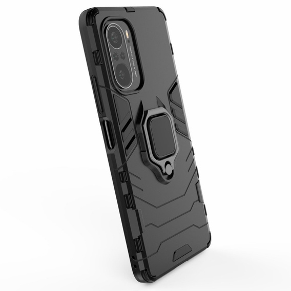Калъфи за Xiaomi Mi 11i / POCO F3, Kickstand Ring, черен