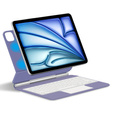 Калъф за клавиатура за iPad Air 13" 2024, Magnetic Keyboard Touchpad, лилав