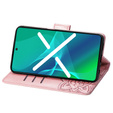 Калъф с капак за Infinix Zero 30 5G, Butterfly, розов rose gold
