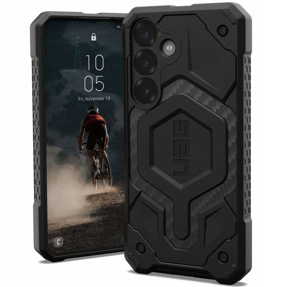 Калъф Urban Armor Gear за Galaxy S25+ Plus, Monarch Pro MagSafe, carbon черен