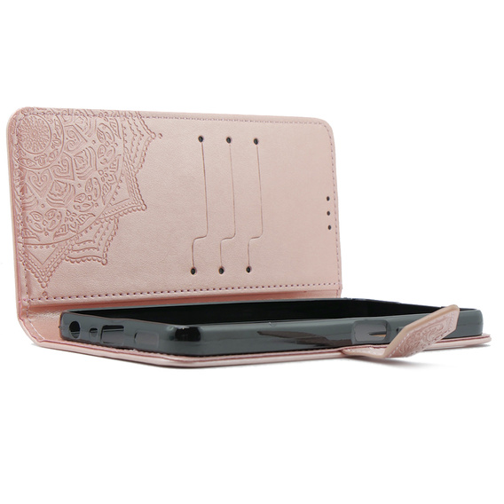 Калъф с капак за Oppo A38 4G / Oppo A18 4G, Mandala, розов rose gold