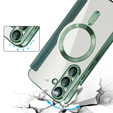 Калъф с капак за Samsung Galaxy A36, RFID Wallet MagSafe CamShield, зелен