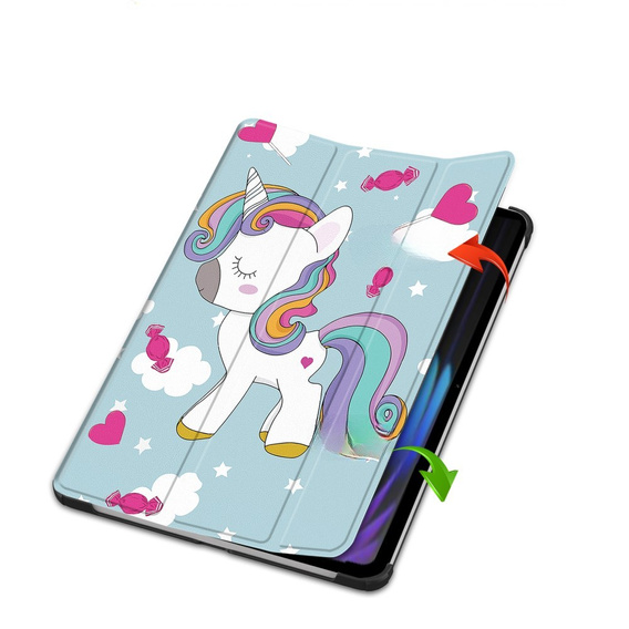 Калъф за Xiaomi Pad 7 / Xiaomi Pad 7 Pro, Smartcase, unicorn