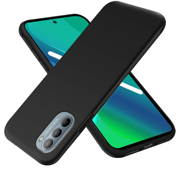 тънък калъф за Motorola Moto G51 5G, Slim, черен