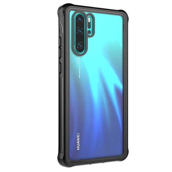 Калъф за Huawei P30 Pro, Shockproof, с фолио, черен