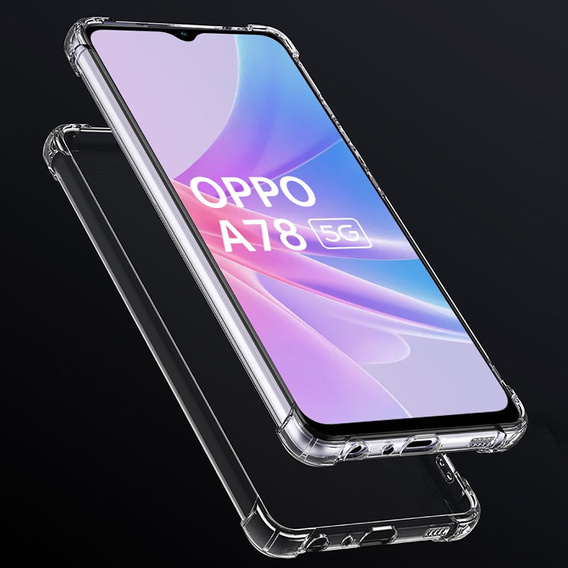 Калъфи за Oppo A78 5G, Dropproof, прозрачен