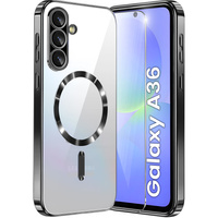 Калъф за Samsung Galaxy A36, Electro MagSafe, черен + стъкло за екран