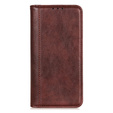 Калъфи за Samsung Galaxy S25 Ultra, Wallet Litchi Leather, кафяв