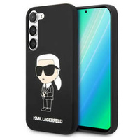 Калъфи Karl Lagerfeld за Samsung Galaxy S23, Silicone Ikonik, черен