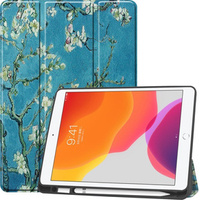 Калъфи за iPad 7/8/9 10.2 2019/2020/2021, Smartcase Pen Slot, cherry blossom