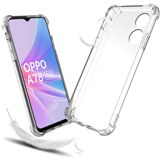 Калъфи за Oppo A78 5G, Dropproof, прозрачен