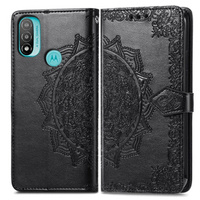 Калъф с капак за Motorola Moto G31 / G41, Mandala, черен