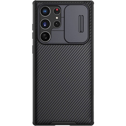 Калъф за Samsung Galaxy S22 Ultra, брониран Nillkin, CamShield Pro, черен