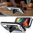 Калъф за iPhone 15 Pro Max, R-JUST CamShield Slide, брониран, сребърен / черен
