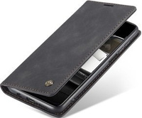 CASEME калъф за Xiaomi do Redmi Note 9s / 9 Pro, Leather Wallet Case, черен