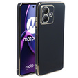 Калъф за Motorola Moto G54 5G, Glamour CamShield, черен