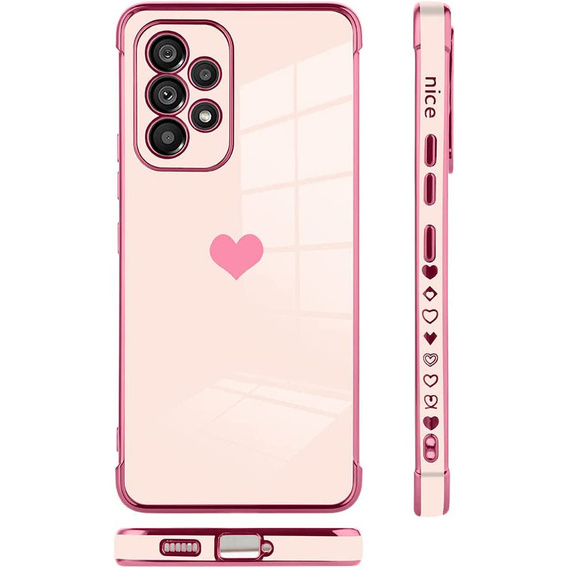 Калъфи за Samsung Galaxy A52/A52S, Electro heart, розов rose gold