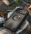 Брониран калъф за iPhone 13 / iPhone 14, Dexnor CamProtect MagSafe, черен (Две рамки)
