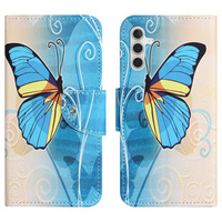 Калъф с капак за Samsung Galaxy M15 5G, Wallet, Butterfly