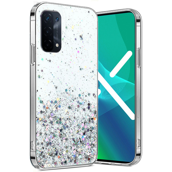 Калъфи за Oppo A54 5G/A74 5G/A93 5G, Glittery, прозрачен