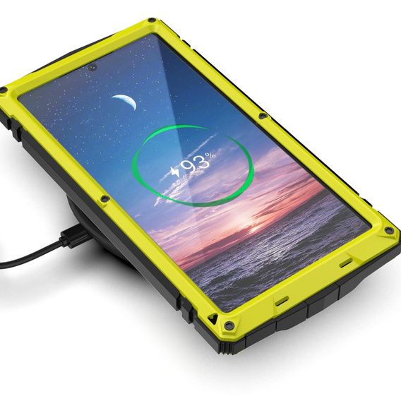 Брониран калъф за Samsung Galaxy S25 Ultra, R-JUST, жълт