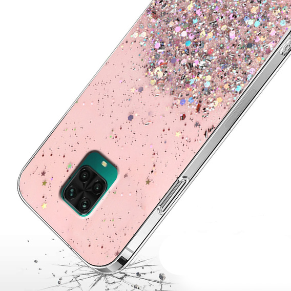 Калъфи за Xiaomi Redmi Note 9S / 9 Pro, Glittery, розов