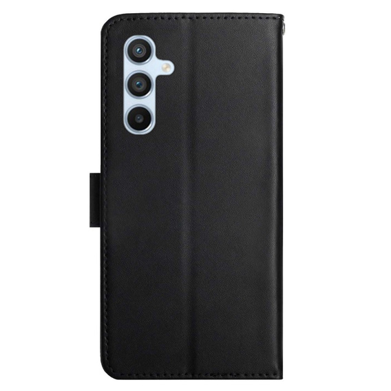 Калъф с капак за Samsung Galaxy A25 5G, Split Leather Wallet, черен