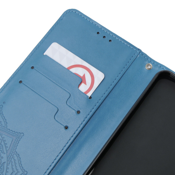 Калъф с капак за Oppo A38 4G / Oppo A18 4G, Mandala, син