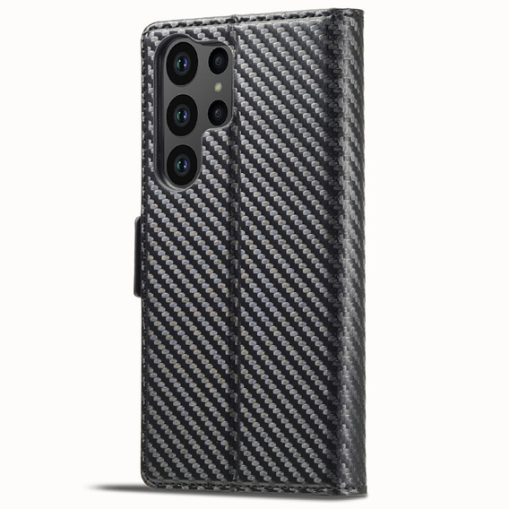 Калъф с капак за Samsung Galaxy S25 Ultra, Carbon LC.IMEEKE, черен