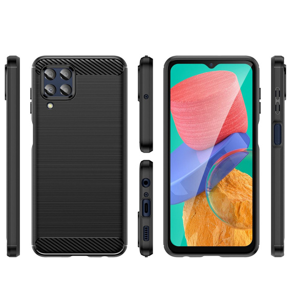 Калъфът за Samsung Galaxy M33 5G, Carbon, черен