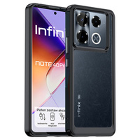 Калъфи за Infinix Note 40 Pro Plus, Fusion Hybrid, прозрачен / черен