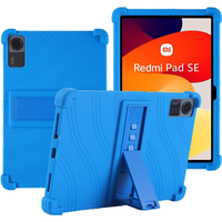 Силиконов Калъф за Xiaomi Redmi Pad SE 11", Impact, брониран, тъмносин