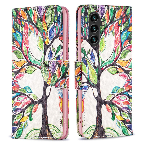 Калъф с капак за Samsung Galaxy A35 5G, Wallet, Tree of Life